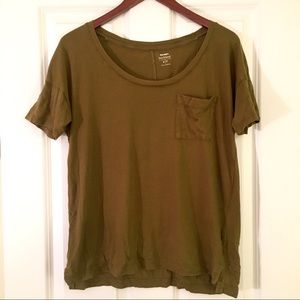 Olive green boyfriend tee